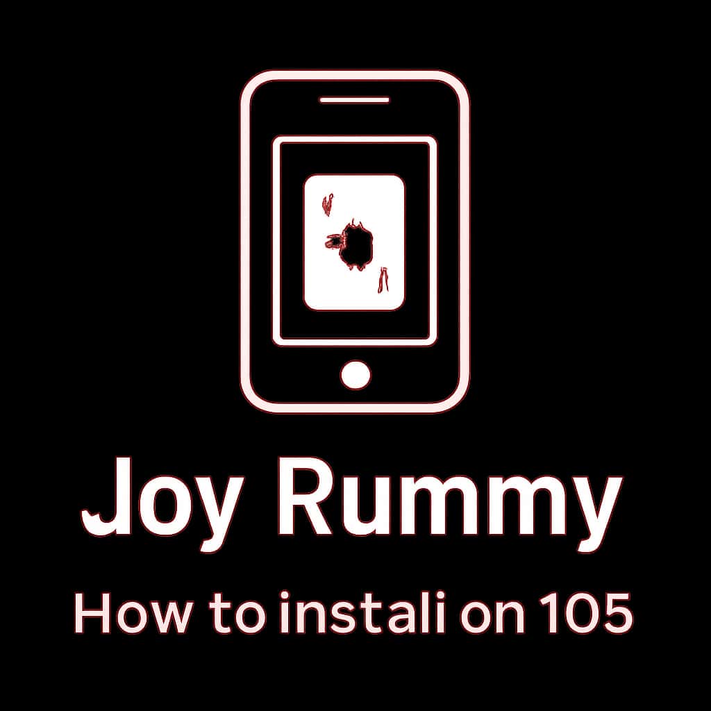 Icon representing Joy Rummy installation guide for iOS.