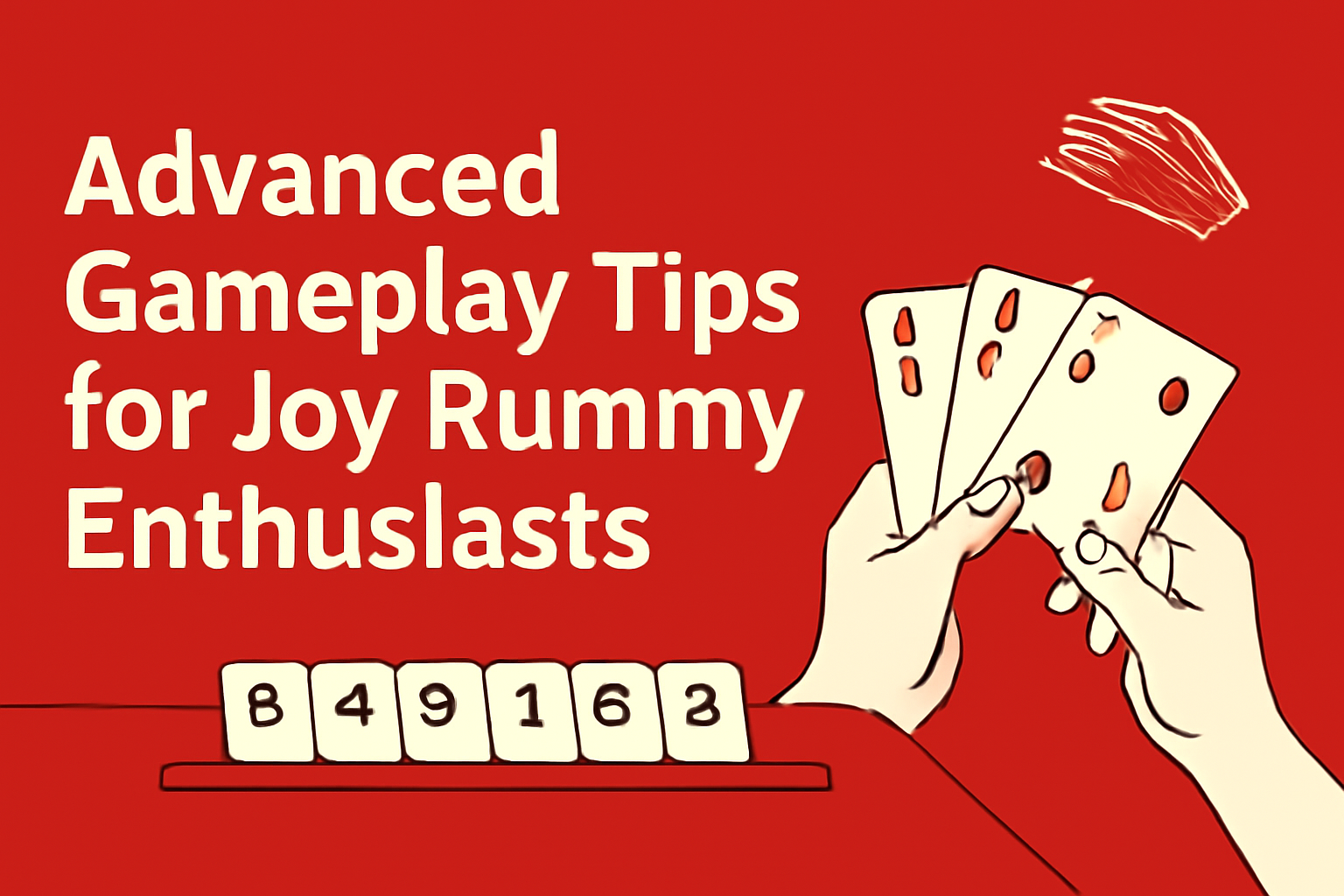 Informational scene illustrating the installation process of Joy Rummy on an Android device.