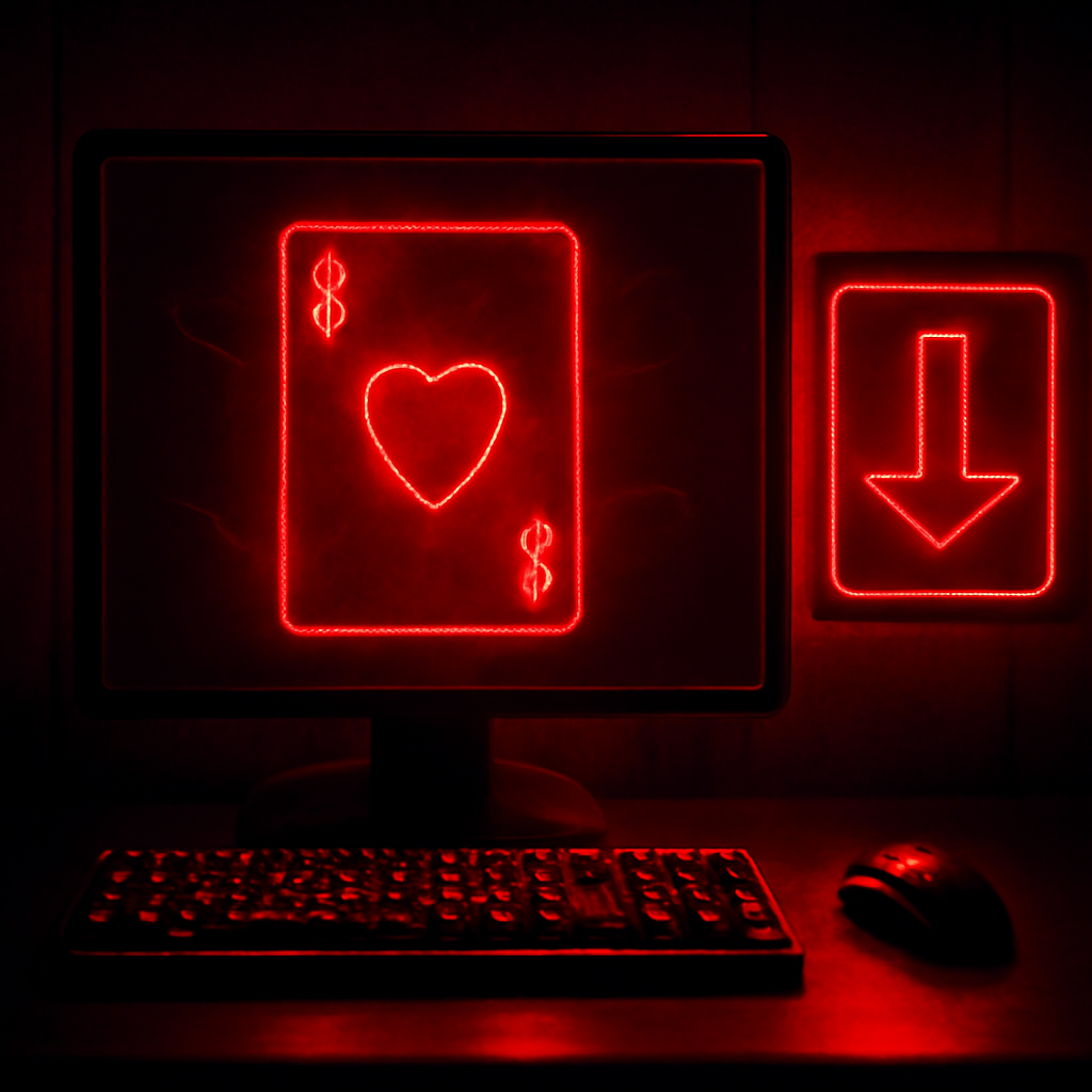 Illustration comparing Joy Rummy on Android and iOS devices.