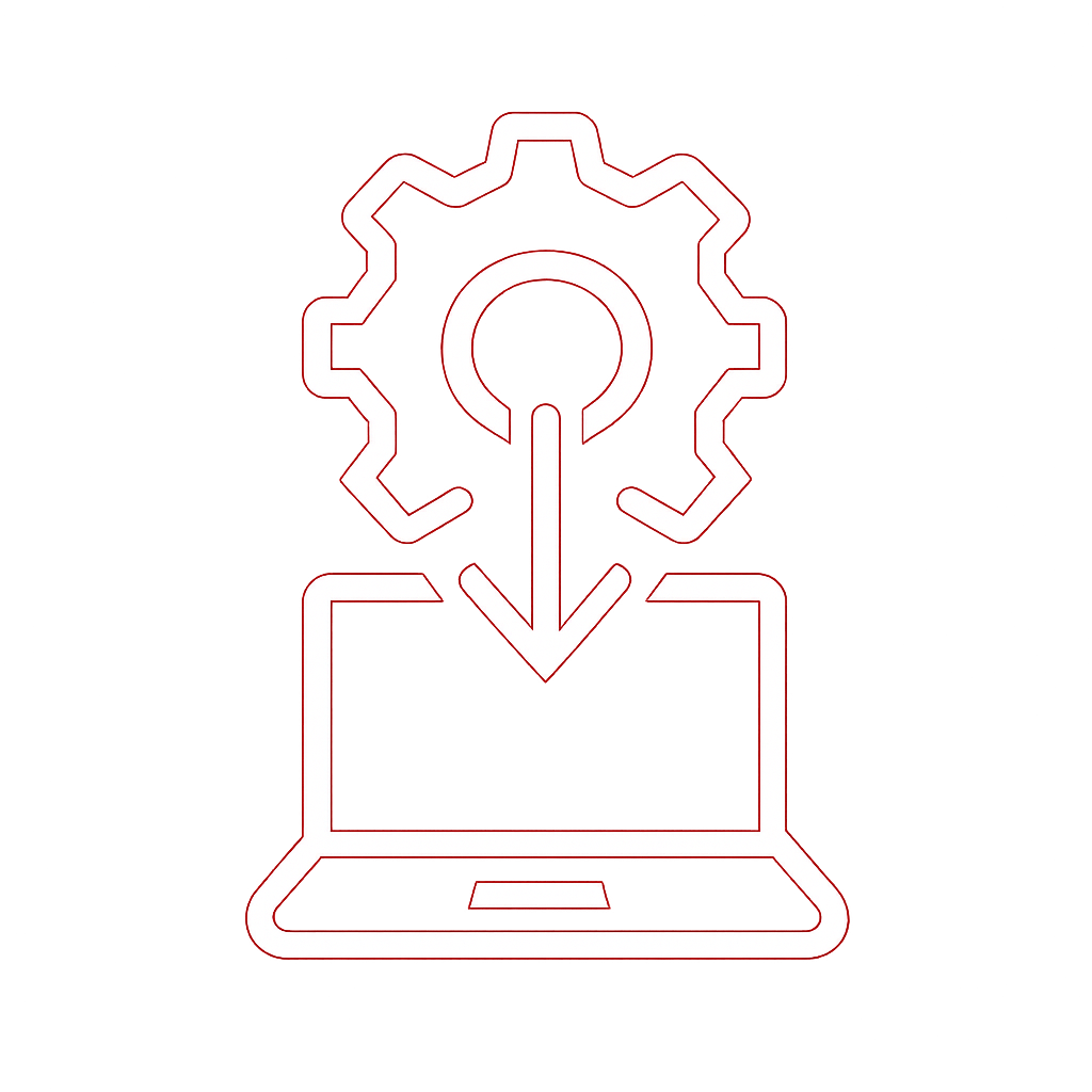 Diagram illustrating the download process for the Joy Rummy app.