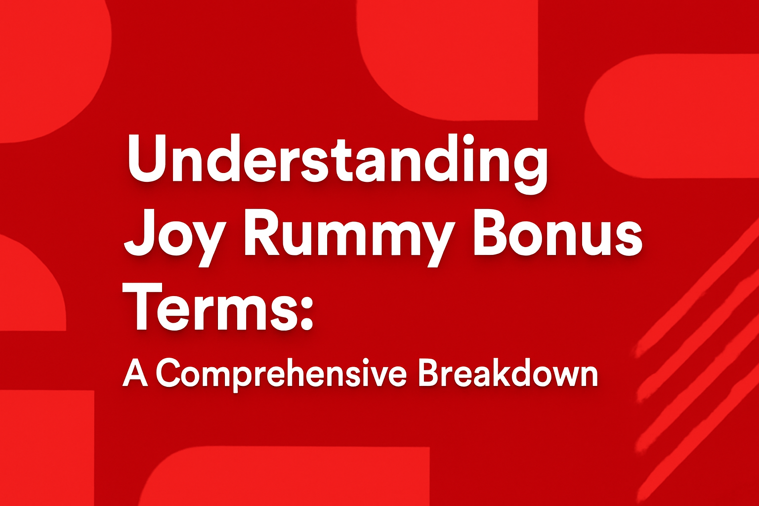 An informational graphic detailing aspects of the Joy Rummy content policy.