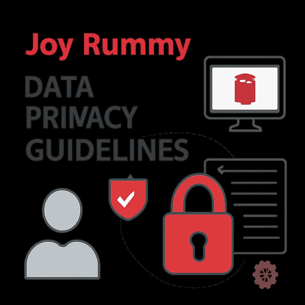 Illustration explaining data privacy measures in Joy Rummy.