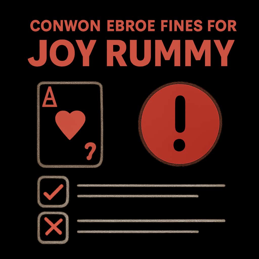 An educational diagram illustrating common error fixes for Joy Rummy.