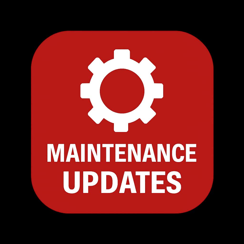 Icon illustrating Joy Rummy Maintenance Updates.
