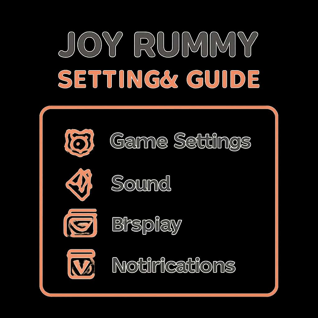Illustration related to the Joy Rummy Settings Guide.